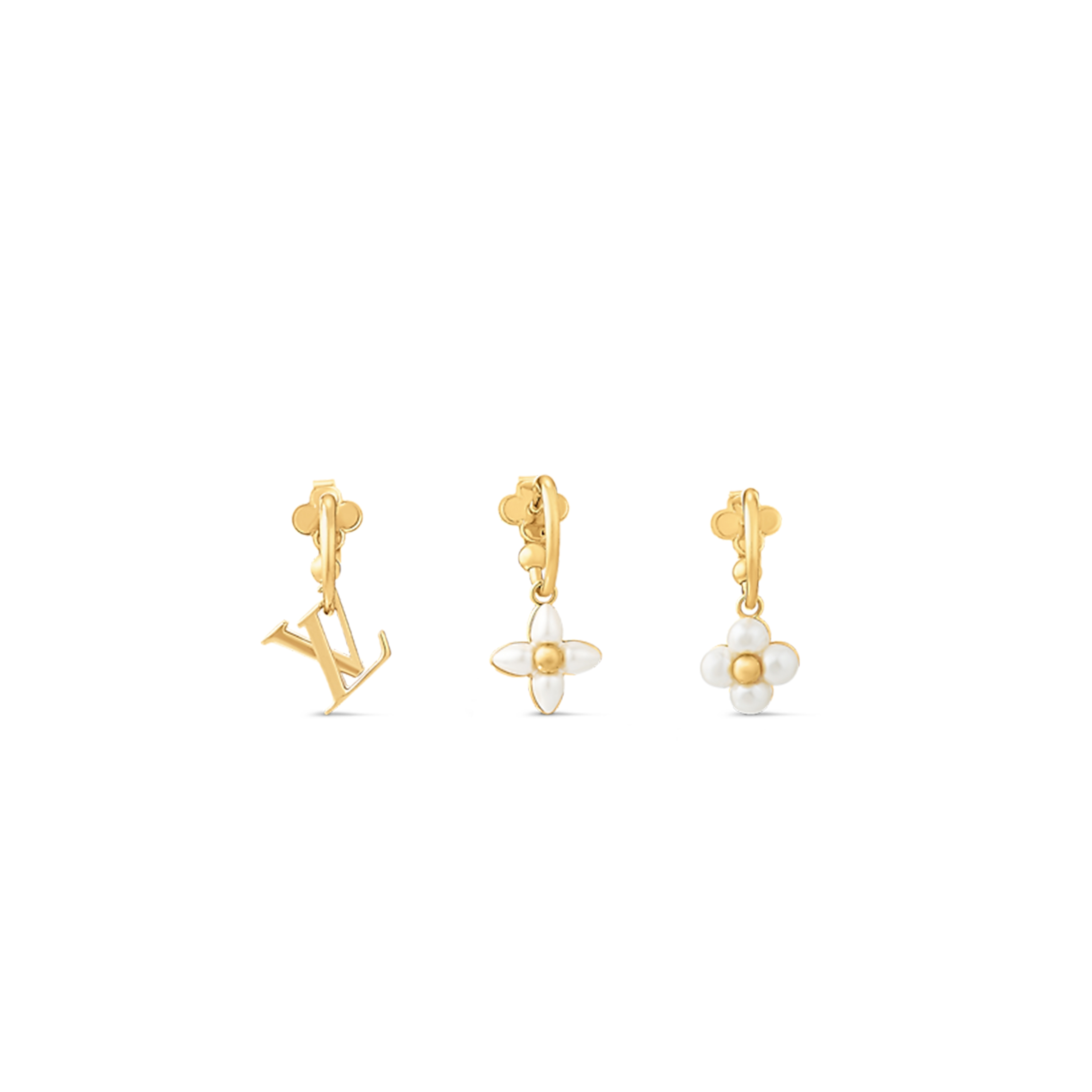 l**is V*t*n lv floragram earrings m01025